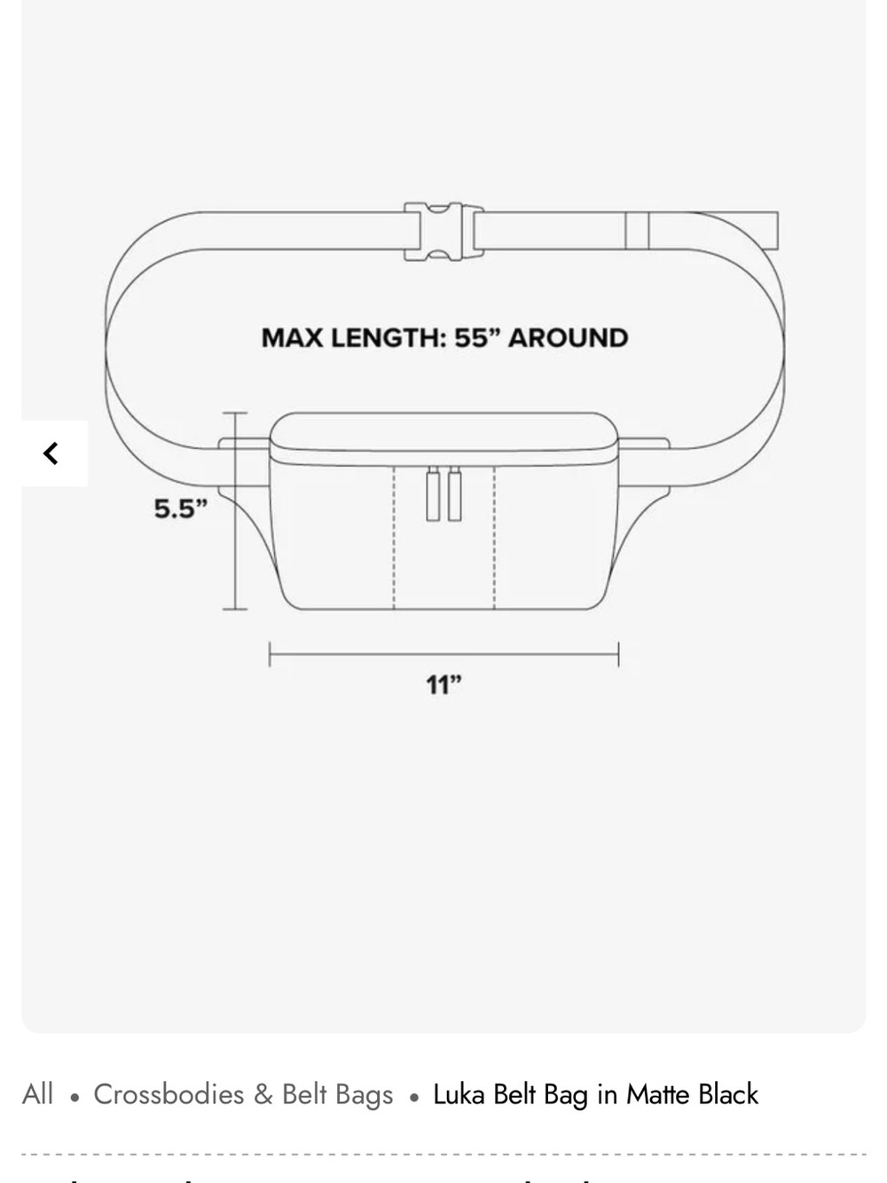 CalPak Luka Belt bag matte black - Picture 4 of 6
